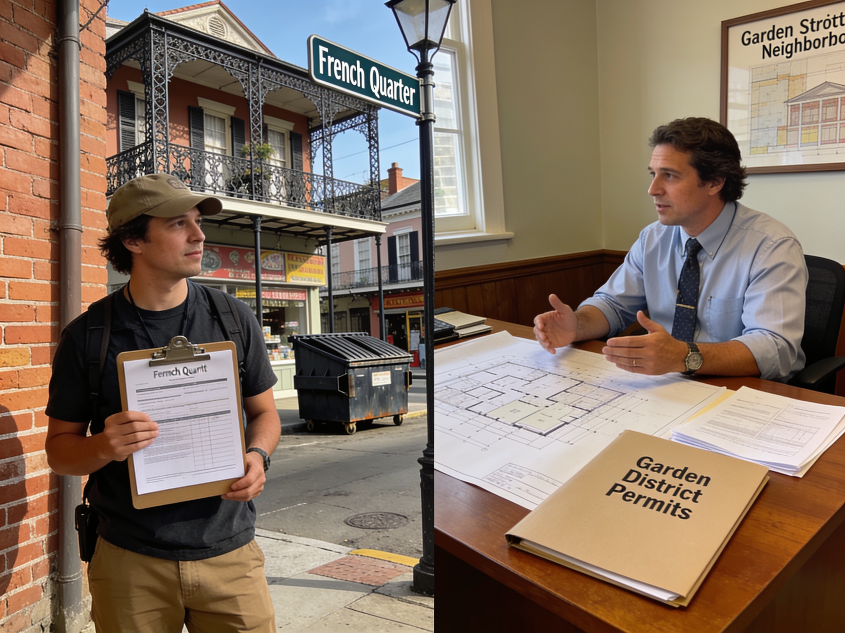 How to Get a Dumpster Permit in the French Quarter and Garden District
